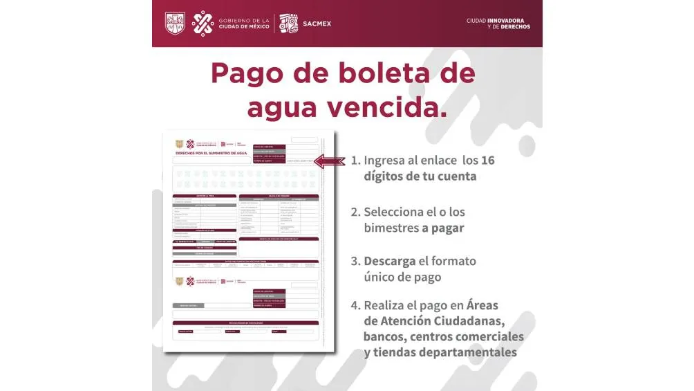 Así de sencillo puedes pagar tu boleta del agua vencida.