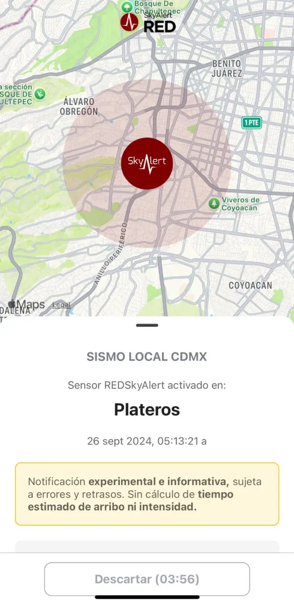 En el sureste de la alcaldía Miguel Hidalgo fueron los microsismos.