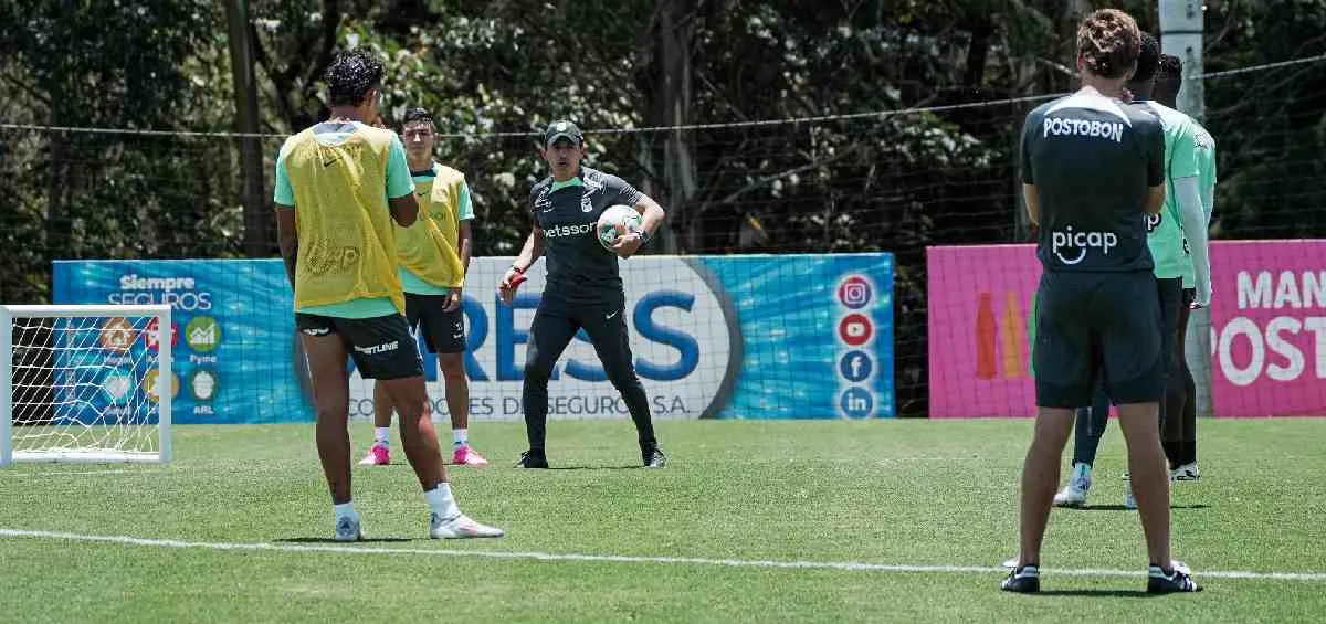 Atlético Nacional en entrenamiento