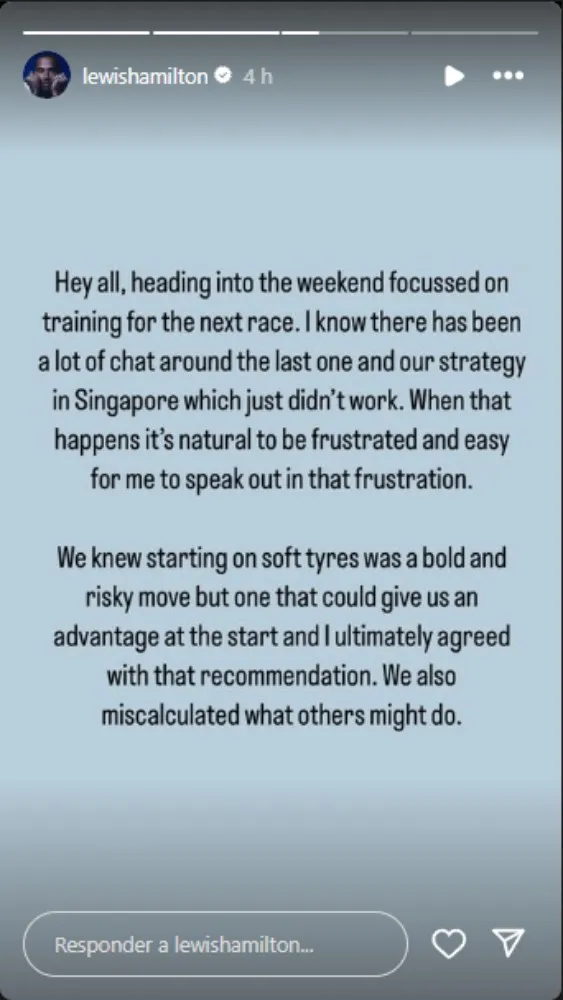 Así fue el mensaje del heptacampeón