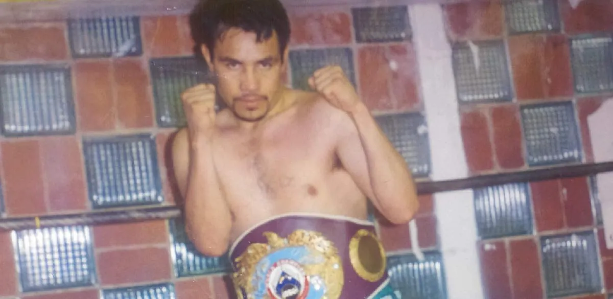 En su etapa como boxeador