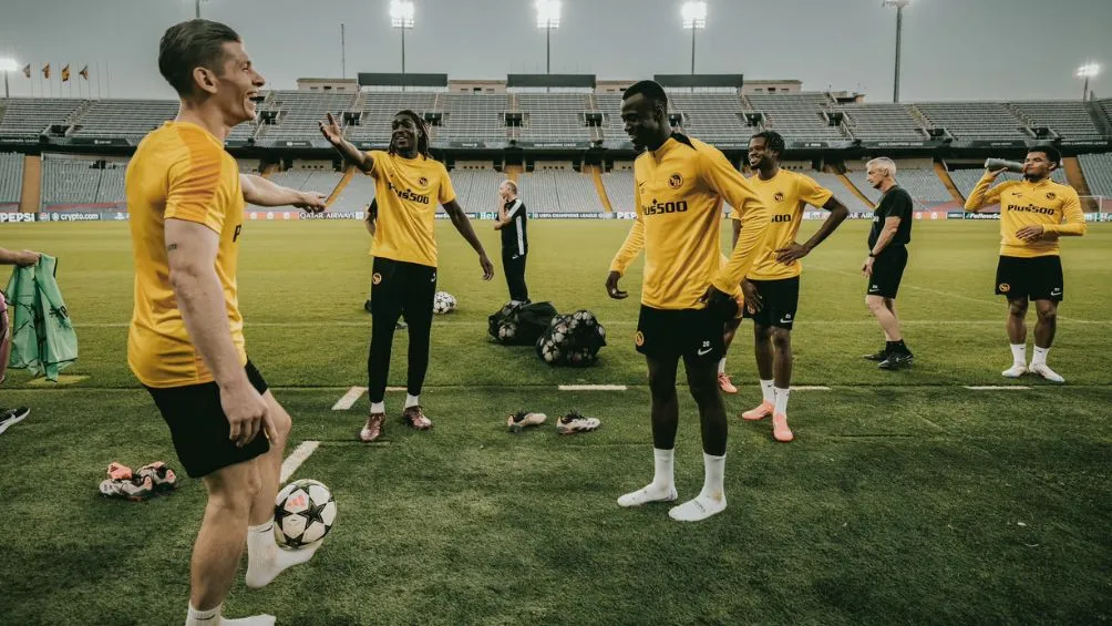 Young Boys en un entrenamiento