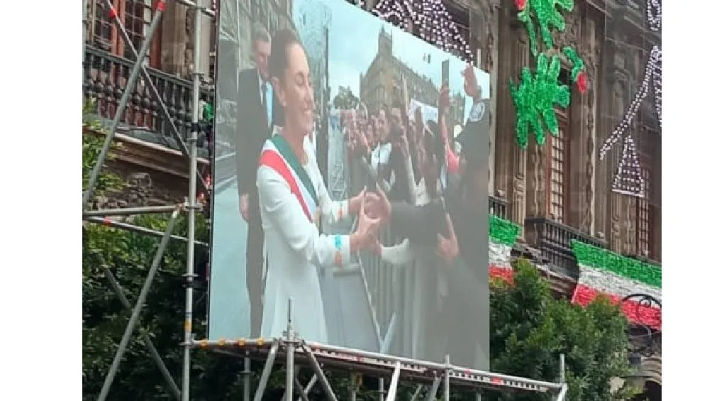 La primera presidenta de México dio su primer discurso oficial.