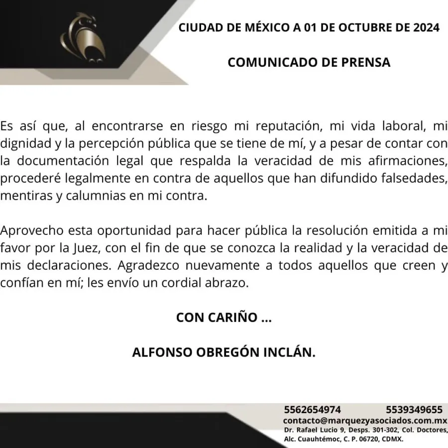 El profesor no dejará que lo perjudiquen de nueva cuenta.