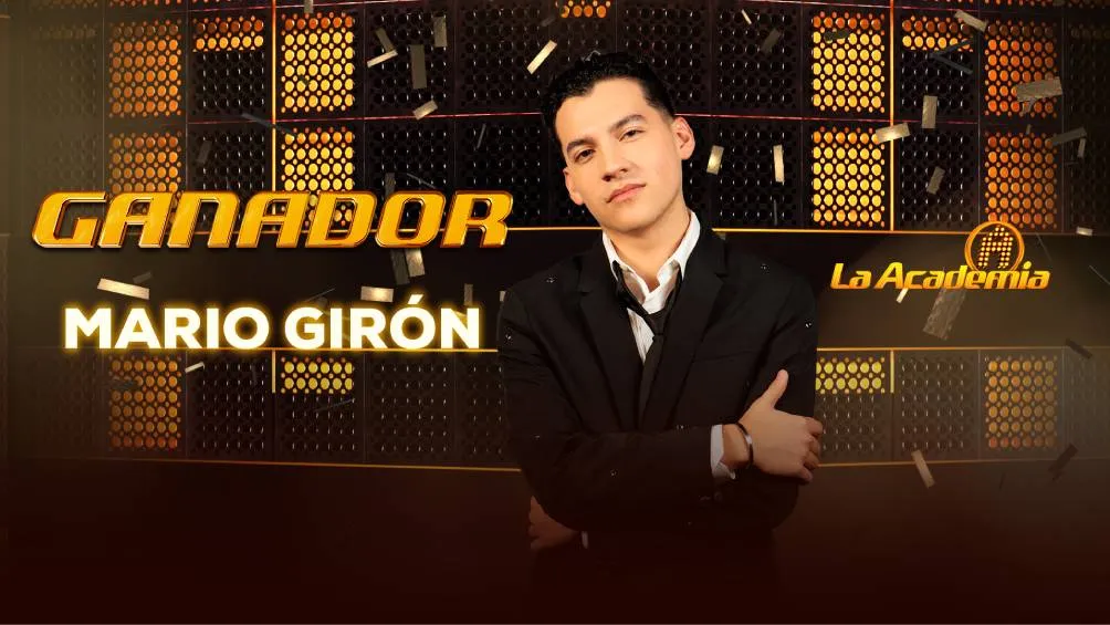 Mario Girón se corono como ganador de la Academia 2024 con un premio de 2 millones 250 mil pesos.