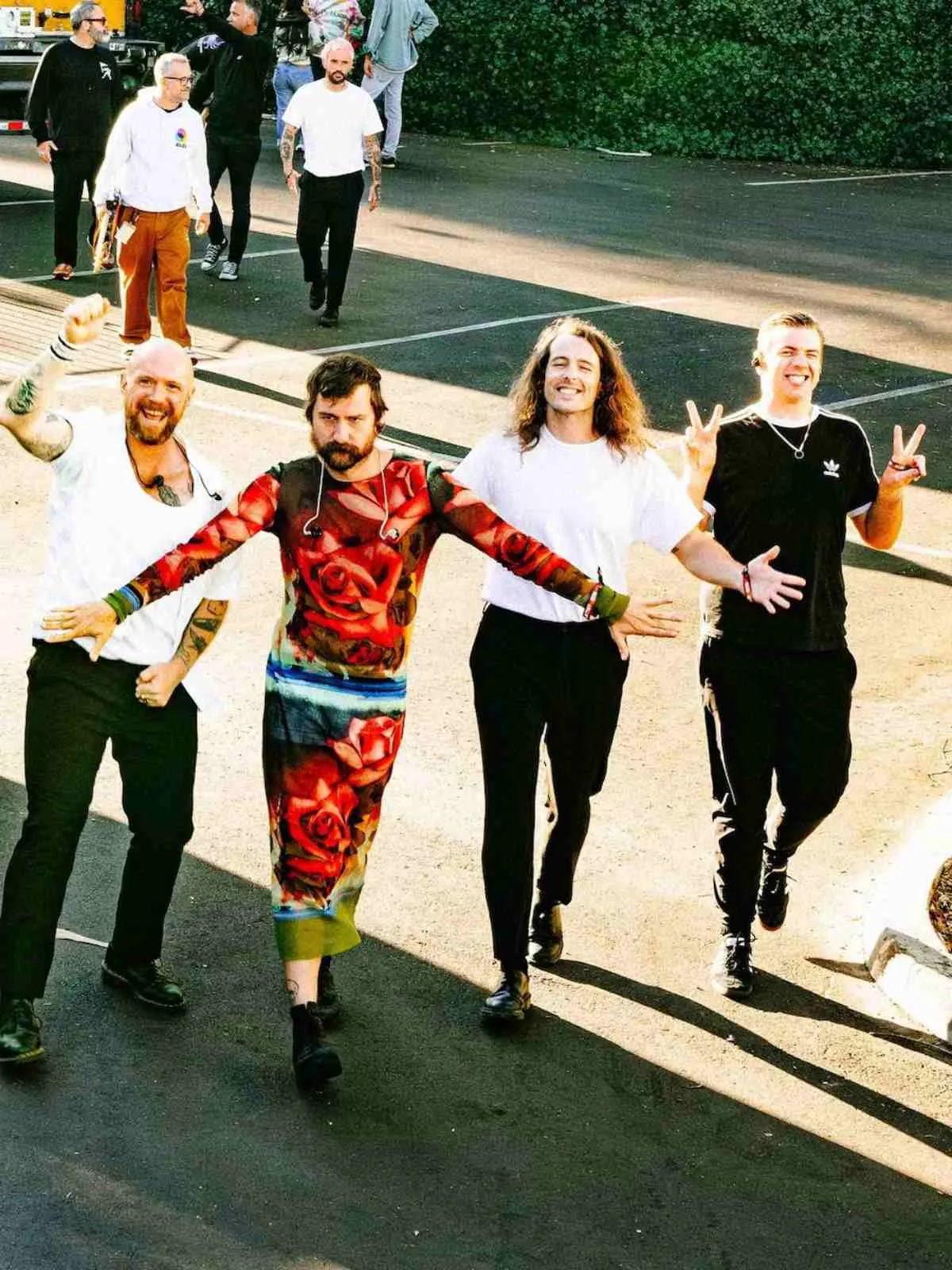 IDLES de camino al escenario