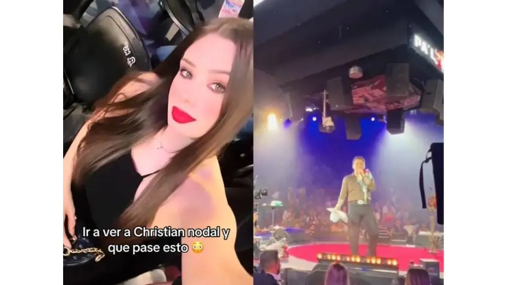 Así fue el momento en el que la fan recibió el sombrero de Nodal.