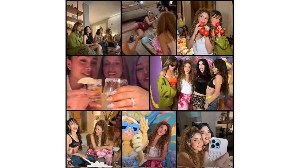 La fiesta que organizó Shakira dejó muchos momentos divertidos.