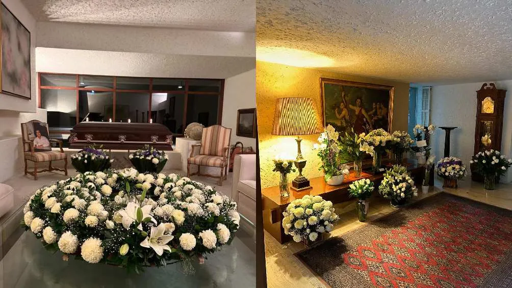 José Ramón Sancristóbal compartió estas fotos del servicio funerario de su mamá.