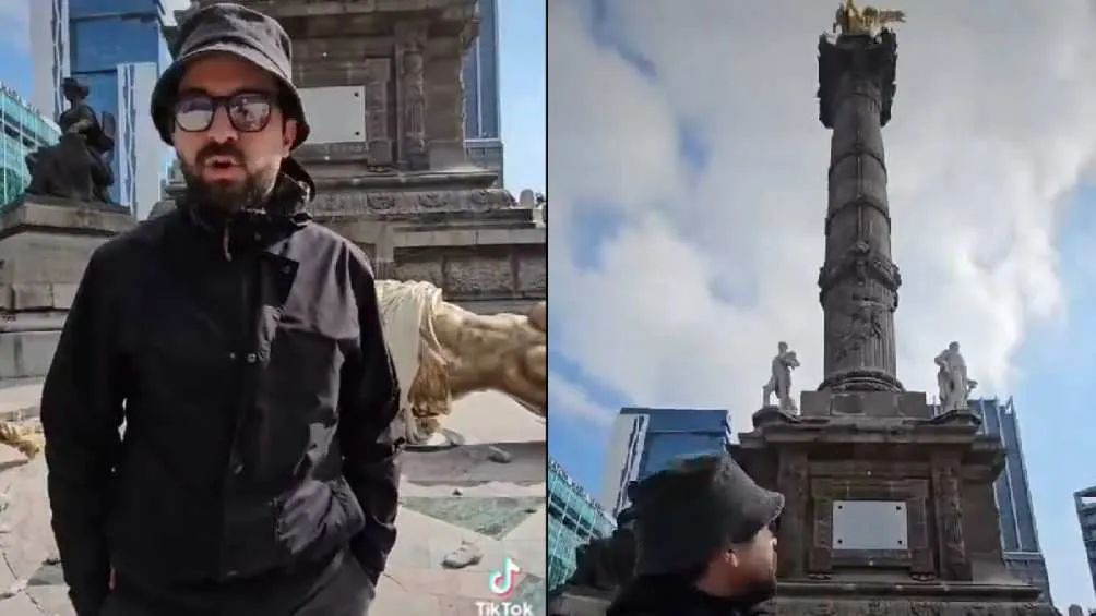 Twitter: @CFilmaCDMX El director José Manuel Cravioto decidió grabar una escena de la caída del Ángel sucedido en 1957.