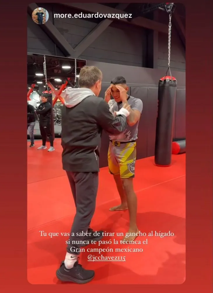 IG: @more.eduardovazquez Más peleadores de UFC entrenaron con Chávez