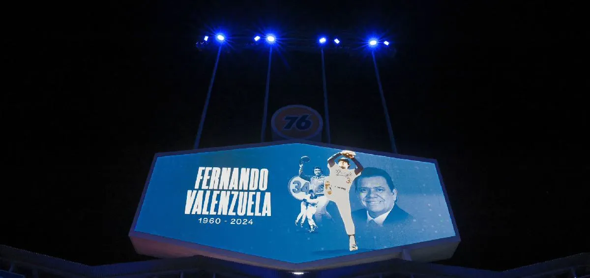 X:Dodgers Fernando Valenzuela es conmemorado