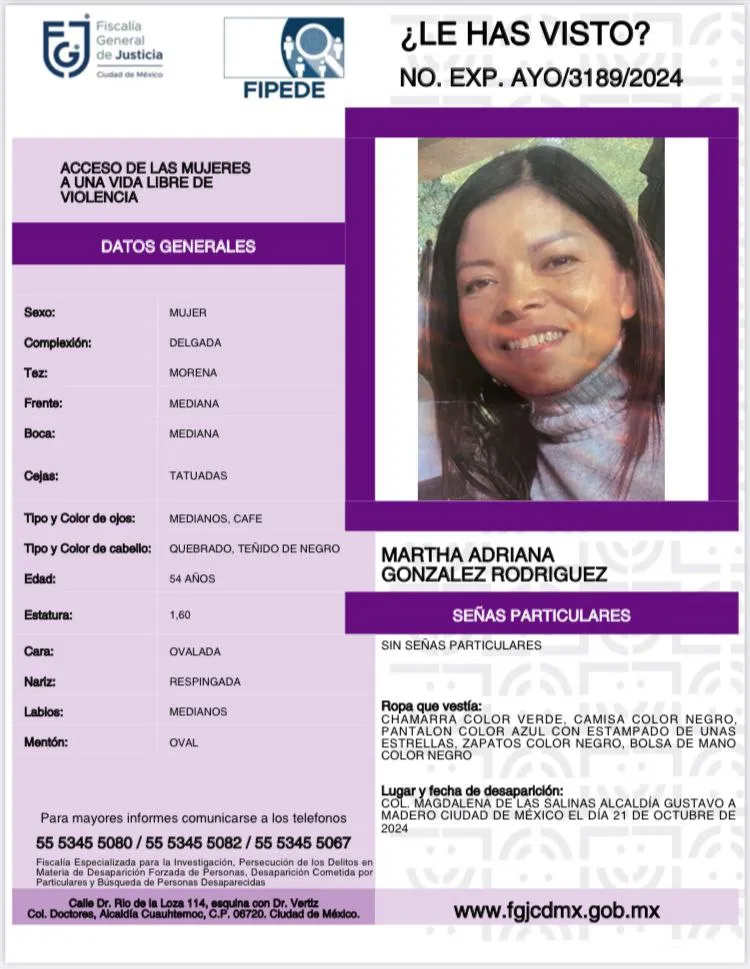 Especial Hay varias fichas de búsqueda para dar con su paradero.