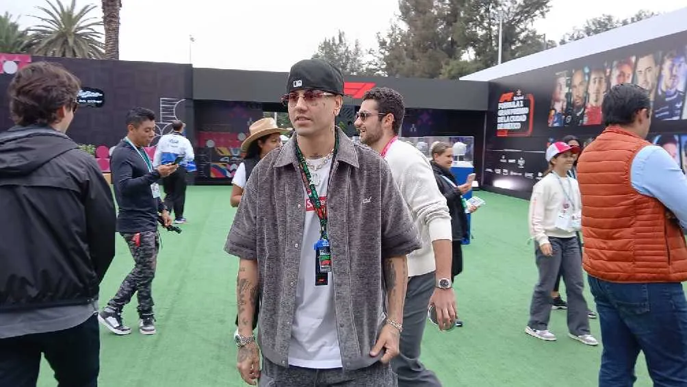 El rapero Duki fue a apoyar a su compatriota Franco Colapinto.