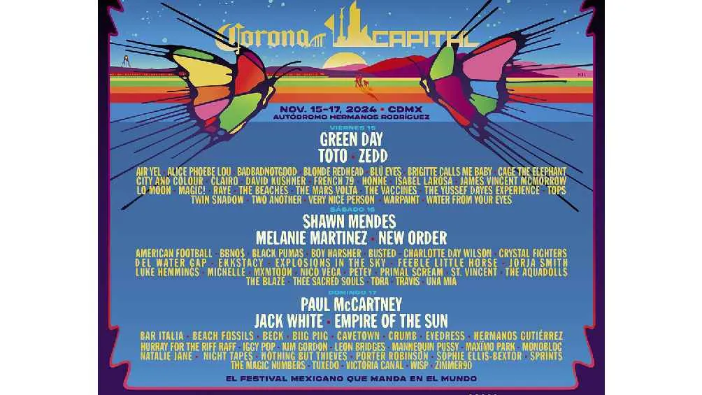 X @CoronaCapital Esta será la cartelera