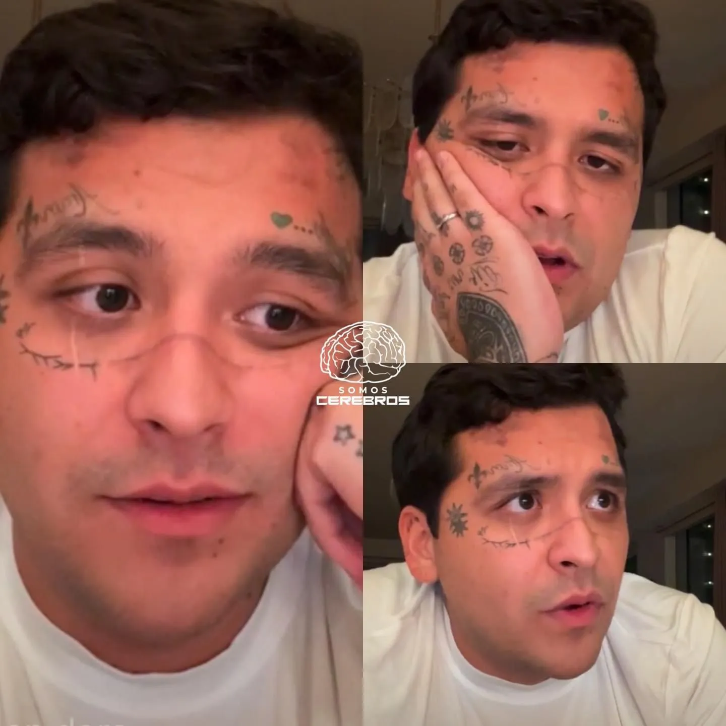 En una transmisión en vivo, el cantante del regional salió a &quot;dar la cara&quot; y defender a su esposa.