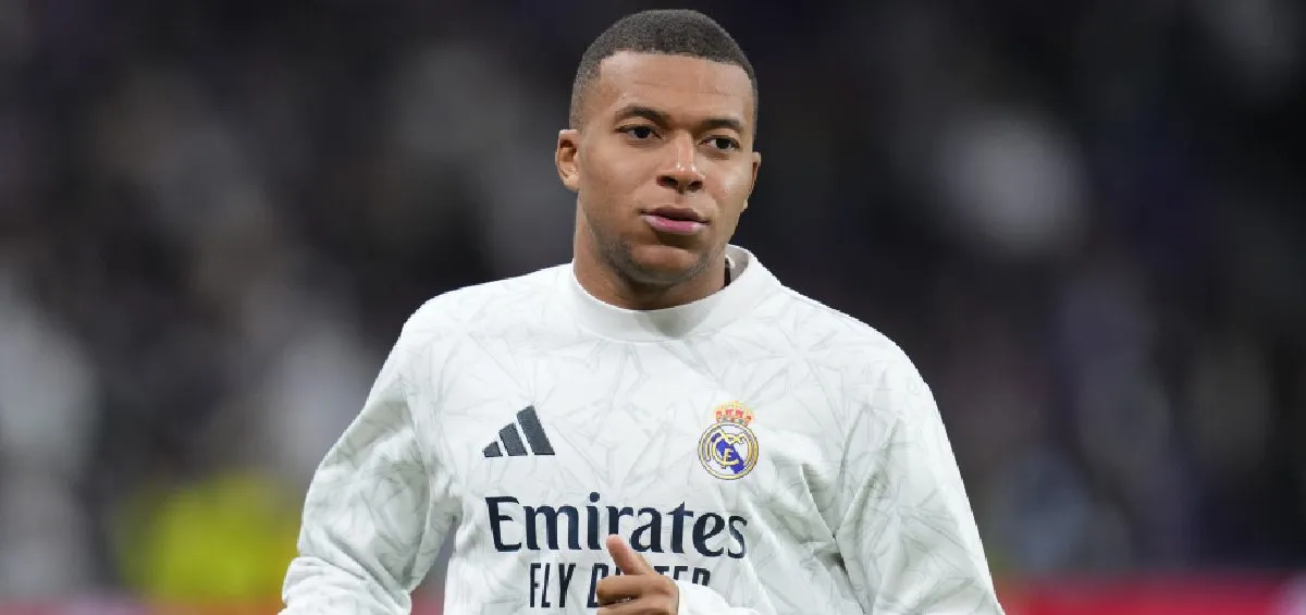 Mbappé con el Real Madrid