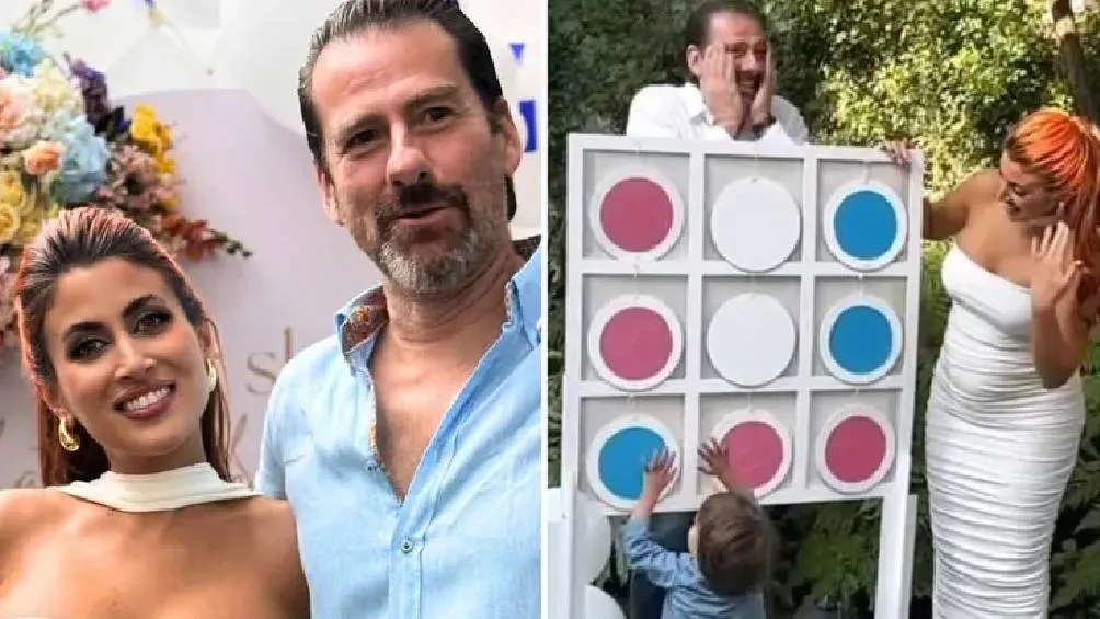 La pareja dio a conocer que su primer bebé será un niño.