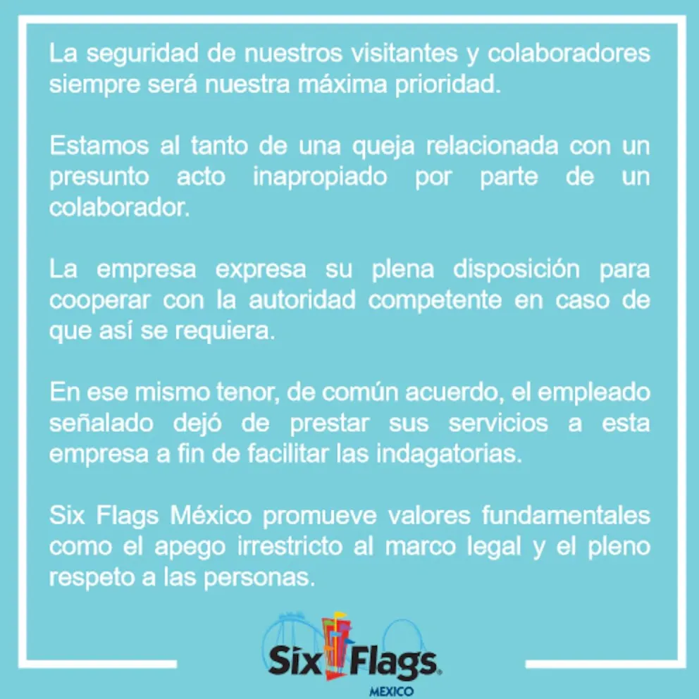 Lech Comunicado de Six Flags