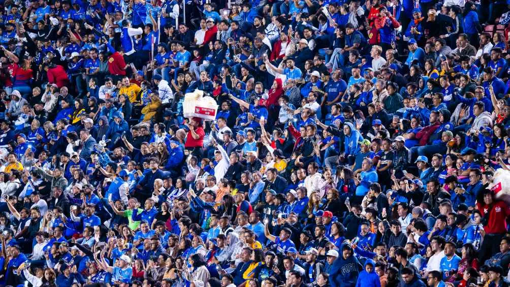 Afición de Cruz Azul en el Ciudad de los Deportes