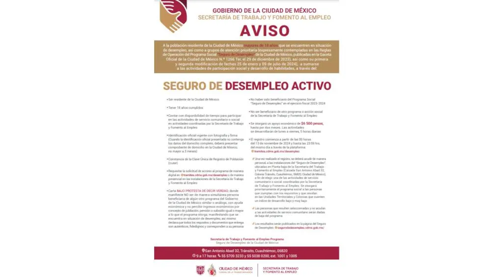 Para mayor información leer la convocatoria.