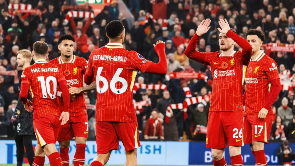 X: @LFC Festejo de gol