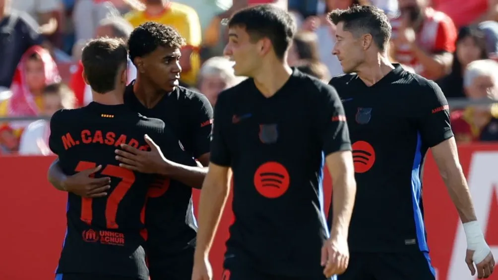 Los jugadores del FC Barcelona