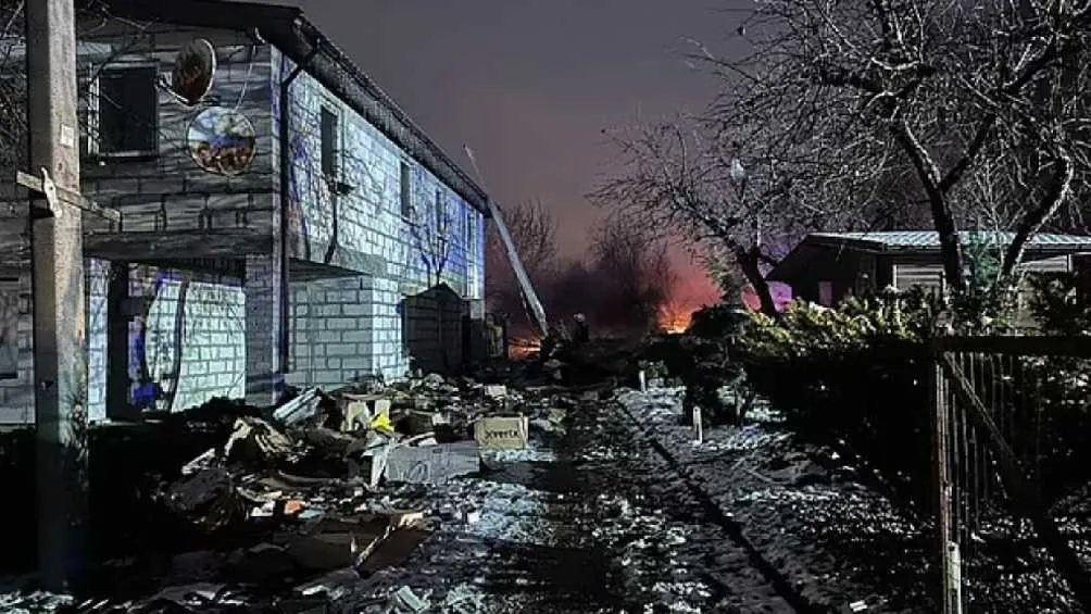 El trágico accidente afectó una zona de casas cercana al aeropuerto de Vilna.