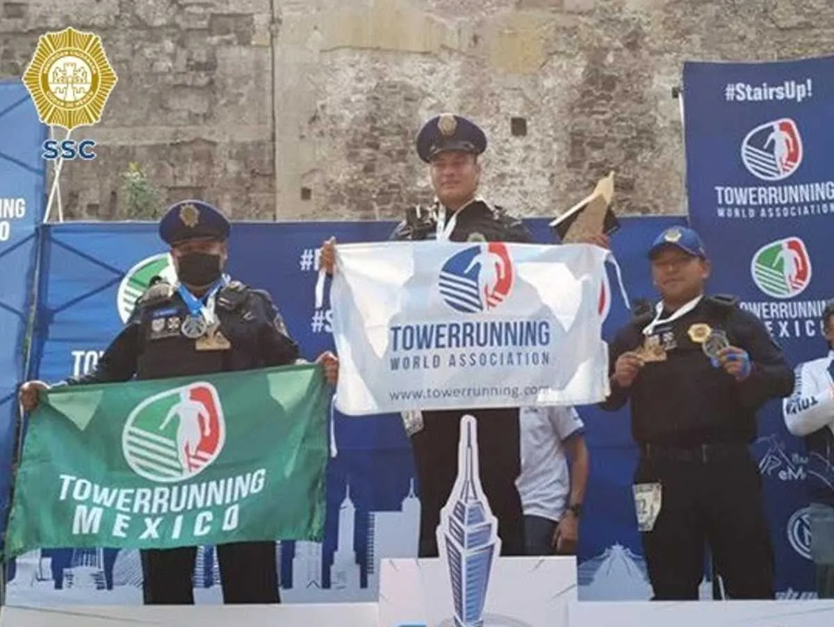 Excelsiór Policías ganaron Towerrunning en el 2022
