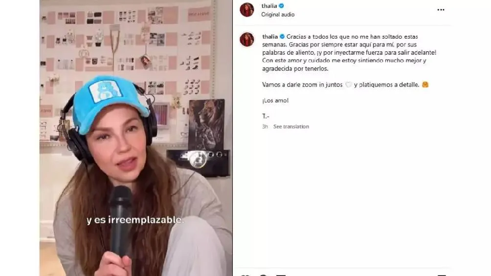 La cantante agradeció el apoyo de sus fans.