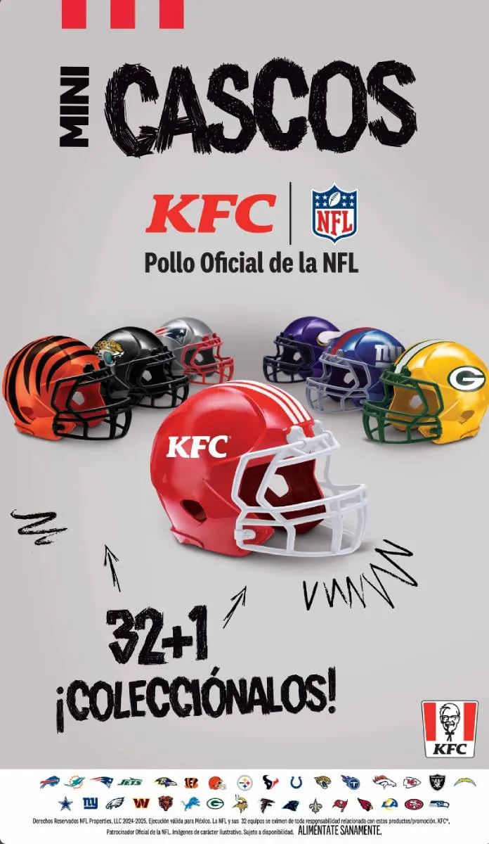 Consigue los 32 mini cascos de la NFL coleccionables.