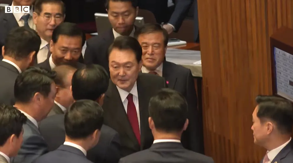 El presidente Yoon Suk Yeol está en medio de varios escándalos políticos.