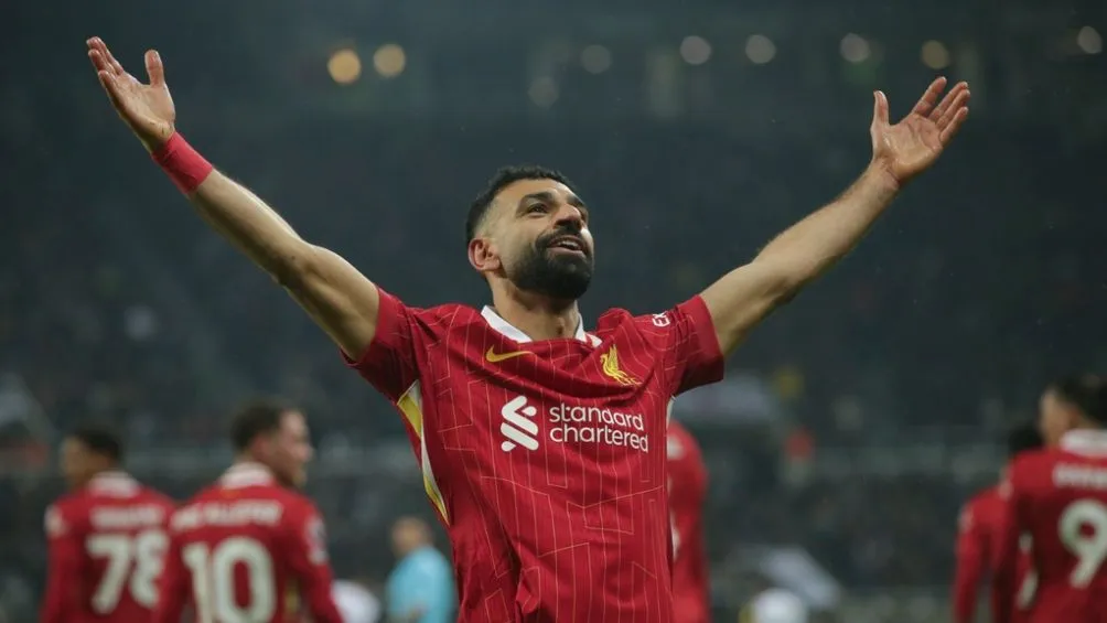 Salah festeja anotación