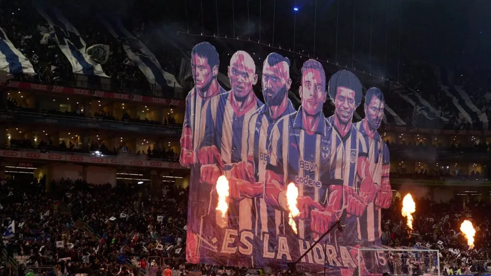 MEXSPORT Tifo de la afición de Monterrey