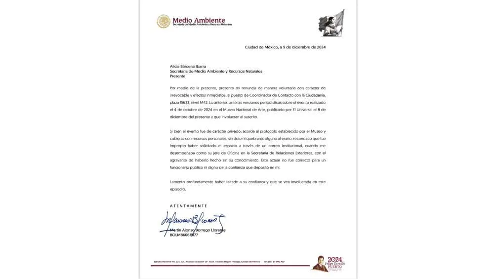 Borrego trató de justificarse diciendo que fue un evento privado que pagó con sus recursos.