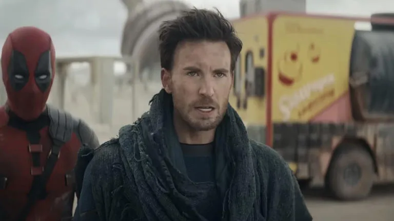 Foto especial ChrIs Evans como Johnny Storm en Deadpool & Wolverine