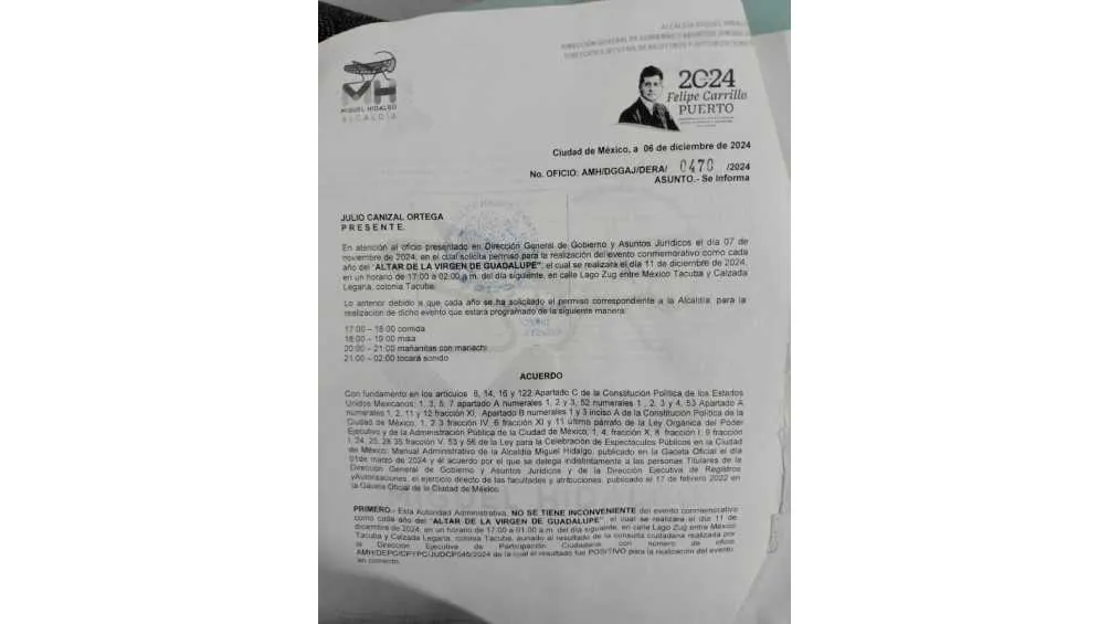 Familiares del dueño del Sonido mostraron que sí tenían permiso para el evento.