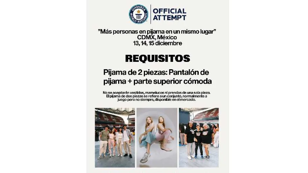 El grupo colombiano lanzó una convocatoria para que sus fans fueran al concierto en pijama.
