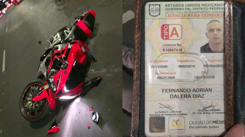 En el lugar del accidente encontraron la licencia de la víctima.