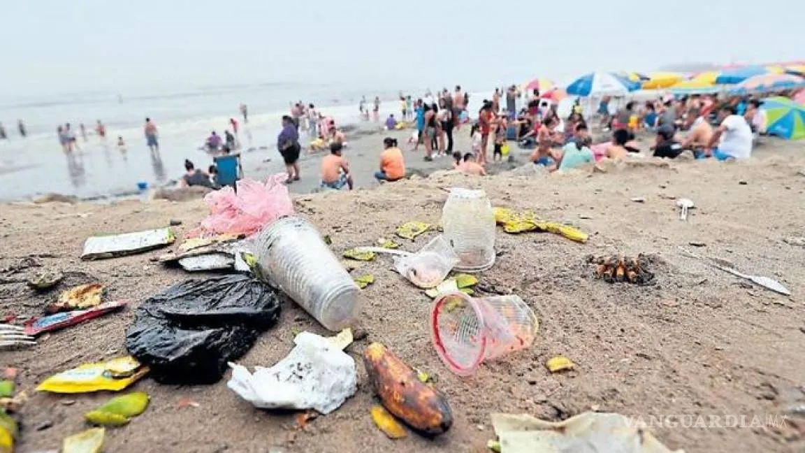 Vanguardia Las playas son lugares que mayormente quedan contaminadas por basura y residuos