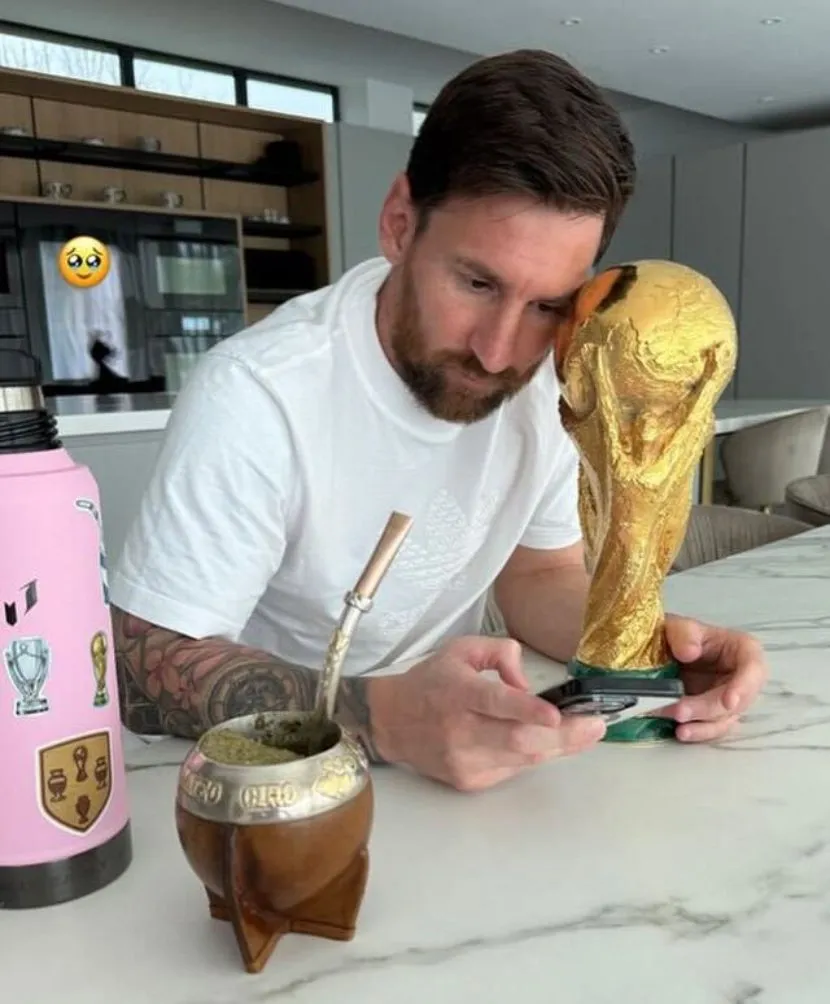 Esposa de Messi vía Instagram