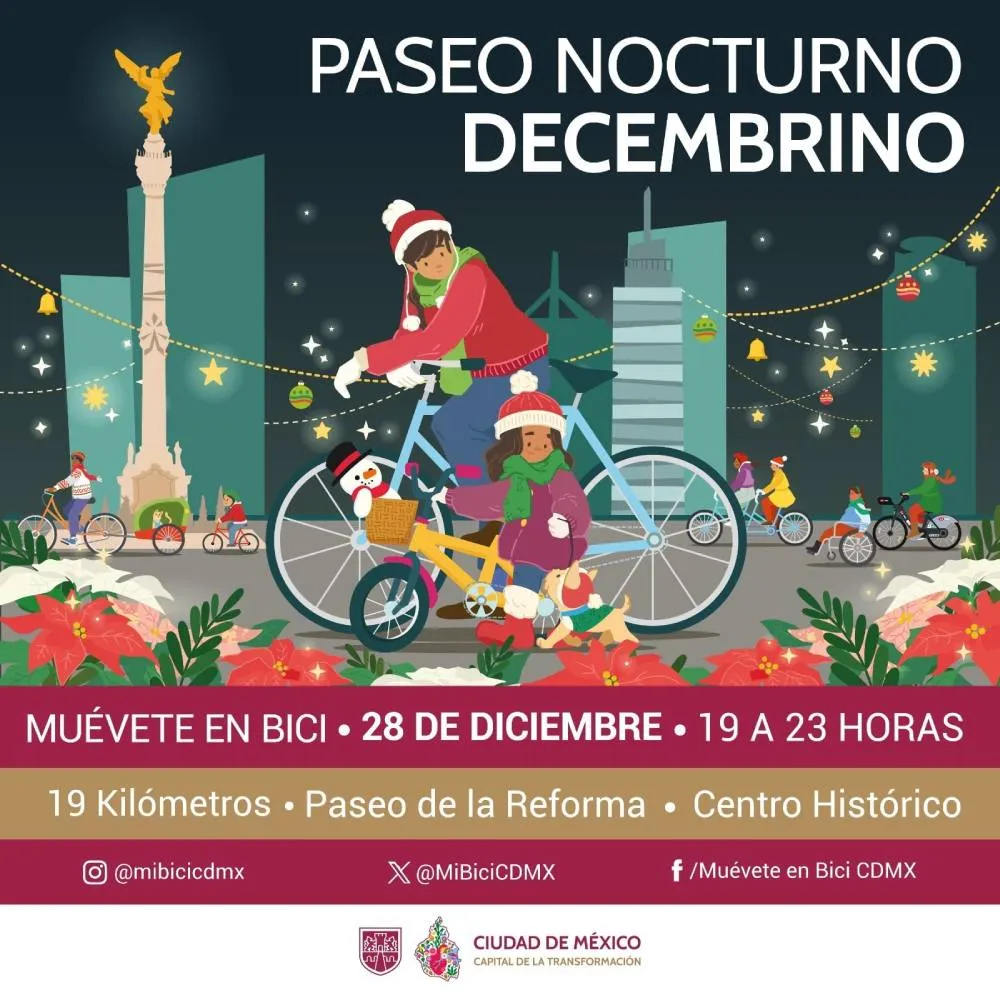 Redes Sociales Paseo Nocturno de Navidad es el 28 de diciembre.