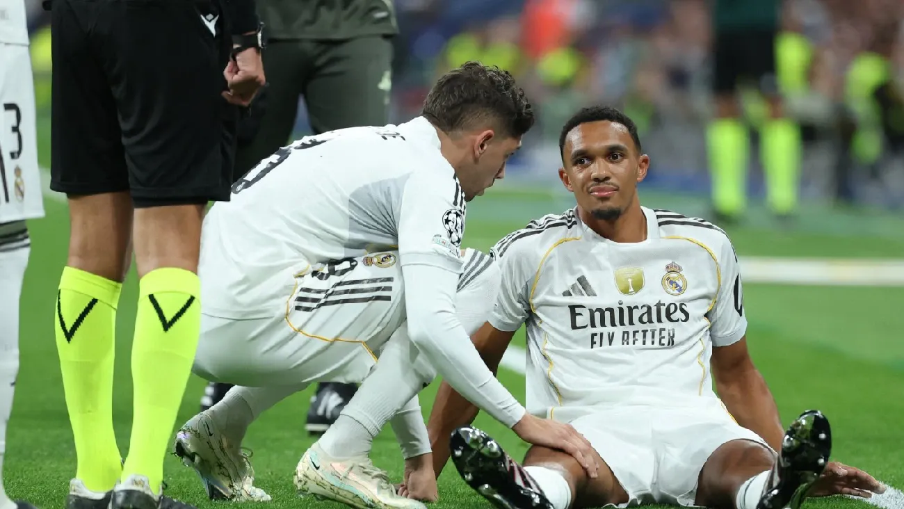 Alexander-Arnold abandona el Real Madrid vs Marsella por lesión . Lado.mx Alexander-Arnold abandona el Real Madrid vs Marsella por lesión . Noticias en tiempo real