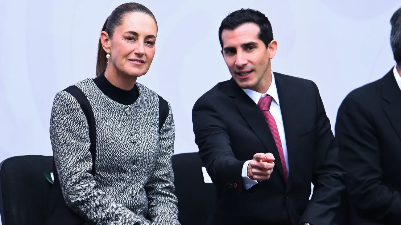 Claudia Sheinbaum y Rommel Pacheco en el Premio