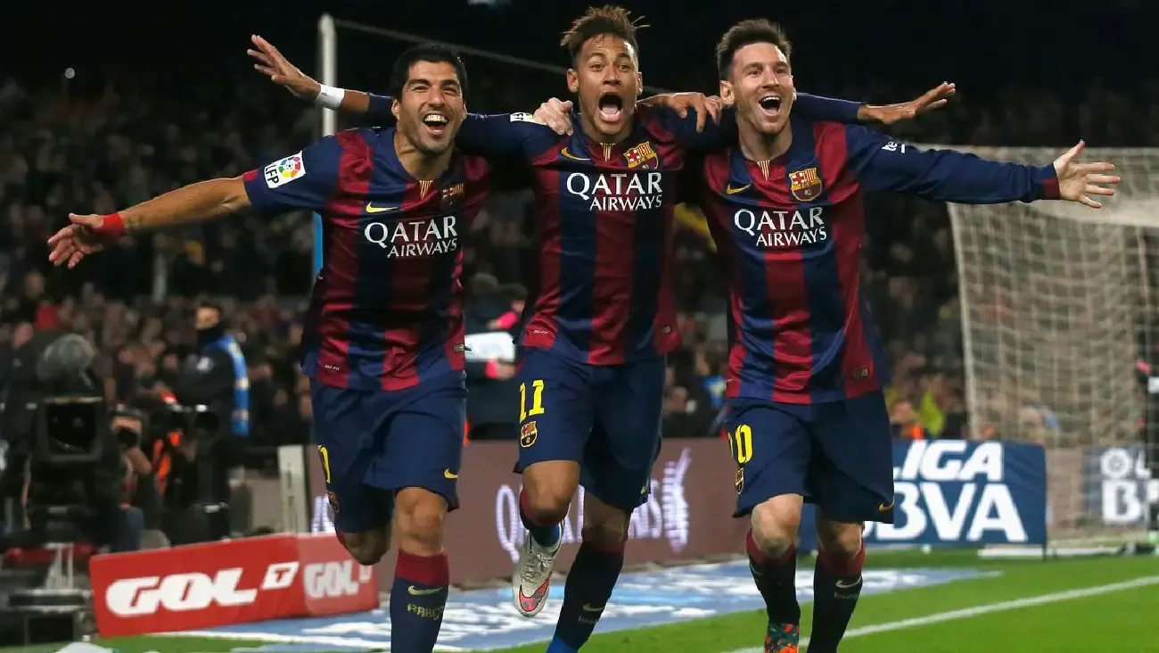 Luis Suárez, Lionel Messi y Neymar Jr