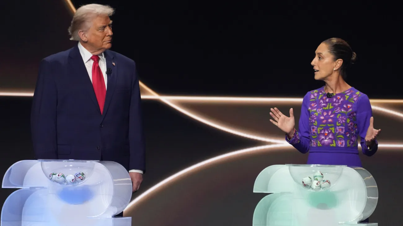 Cara a cara. La presidenta se encuentra con el mandatario pero para poner a jugar el balón.