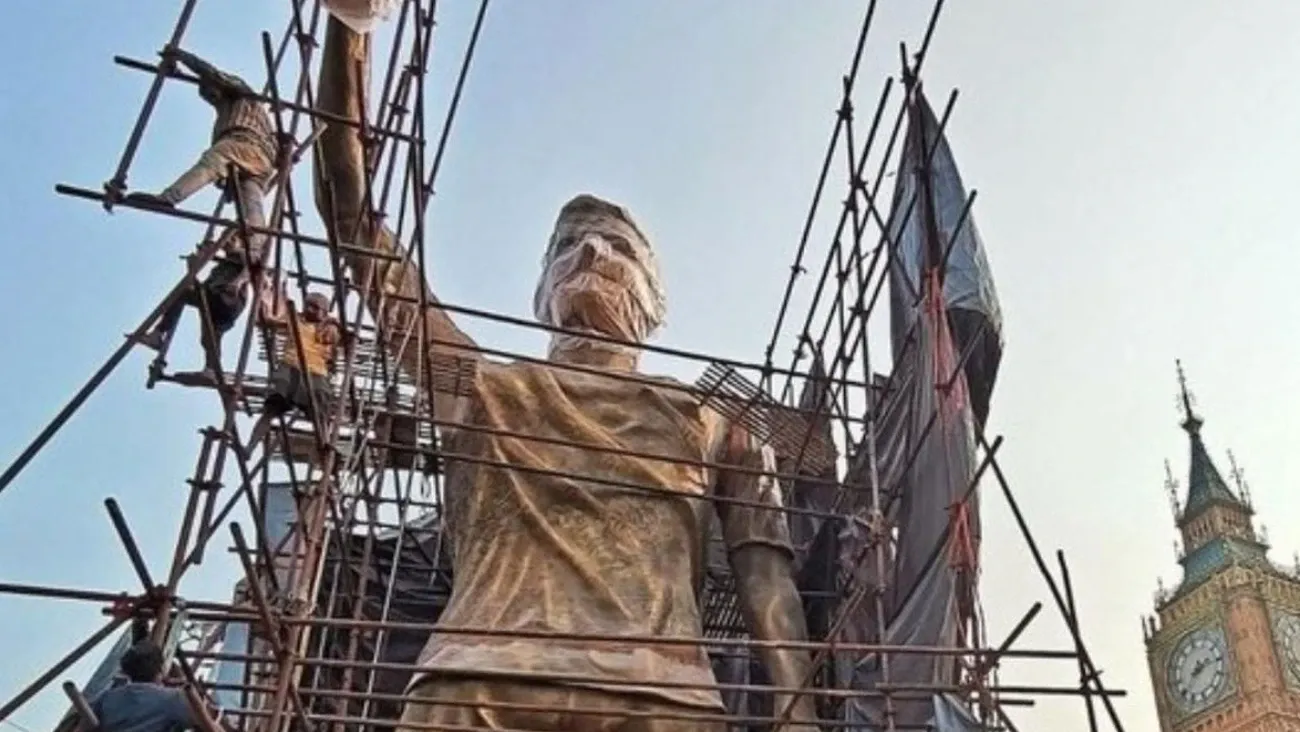 La estatua de Leo está en etapas finales de construcción