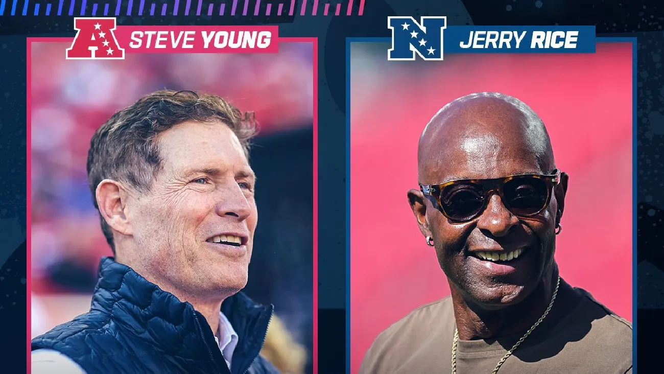 Jerry Rice y Steve Young serán los entrenadores para la AFC y NFC en el Pro Bowl