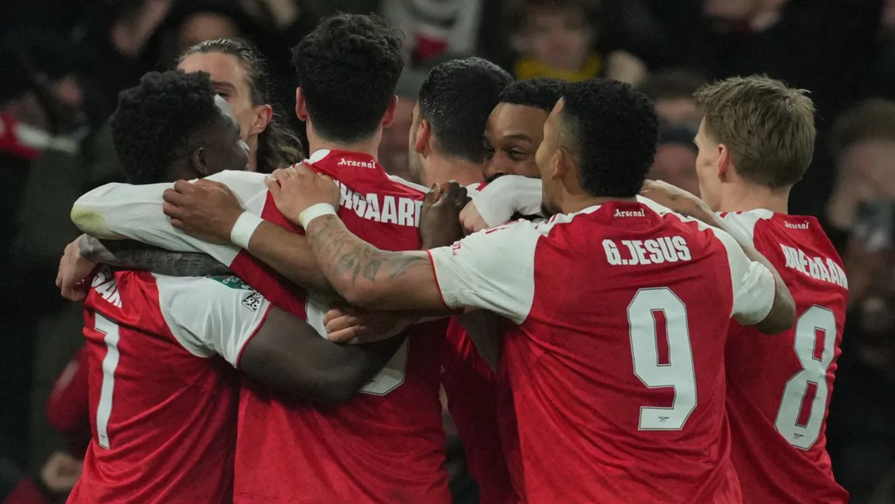 Arsenal terminó eliminando al Crystal Palace en la Carabao Cup