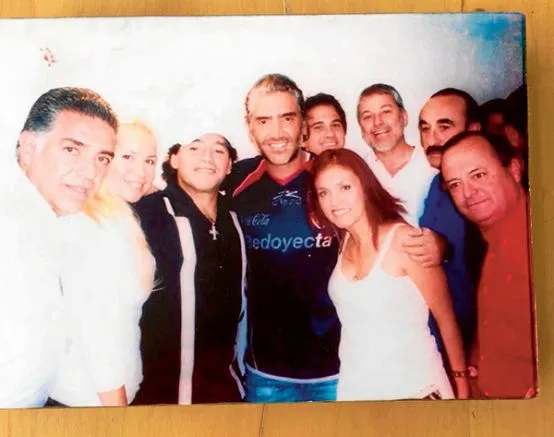 Alejandro Bocardo, Diego Maradona, Alejandro Fernández y Raúl Di Blasio